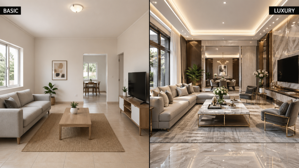 Basic vs High-End Home Design: What's the Real Difference